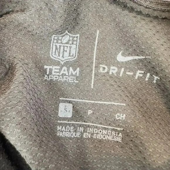 NEW Nike NFL Las Vegas Raiders Tri-Blend Performance Polo Black Gray Mens Small - Picture 7 of 7